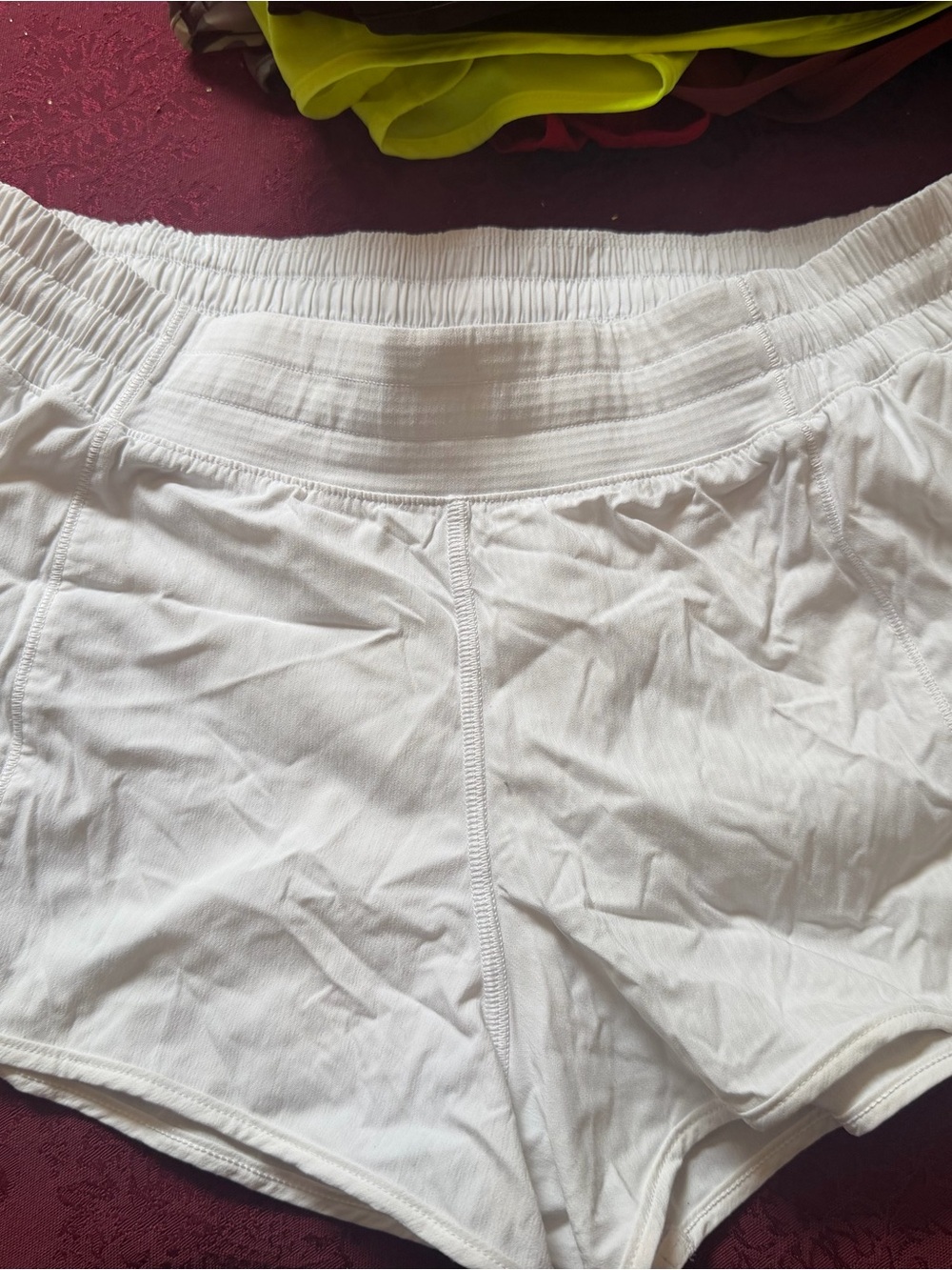 Women’s White Athletic Shorts - Comfortable Stretch